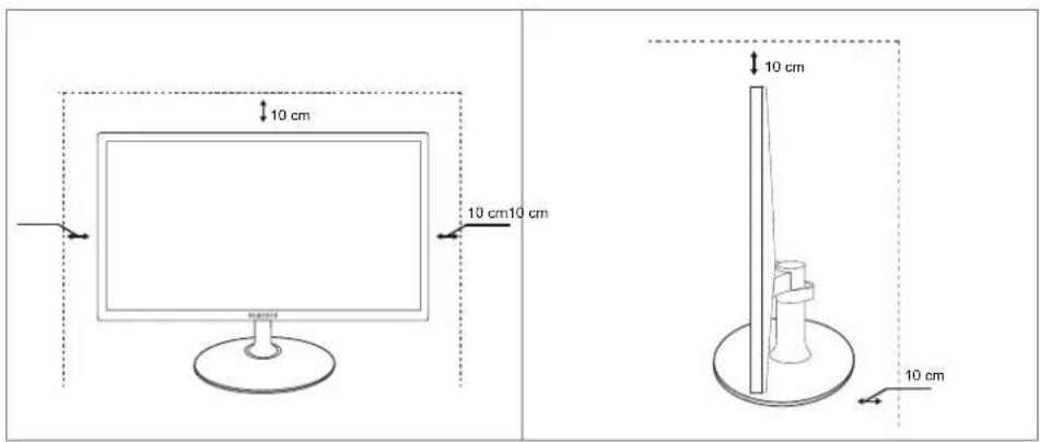 SAMSUNG SyncMaster S24C350HL - Absichern des Einbaubereichs - 2