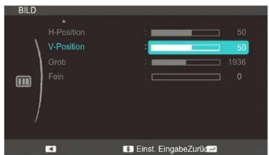 SAMSUNG SyncMaster S24C350HL - Konfigurieren von H-Position und V-Position - 2