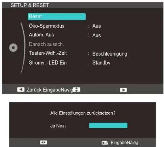 SAMSUNG SyncMaster S24C350HL - Initialisieren von Einstellungen Reset - 1