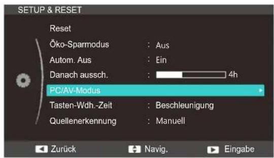 SAMSUNG SyncMaster S24C340HL - Konfigurieren von PC/AV-Modus - 1