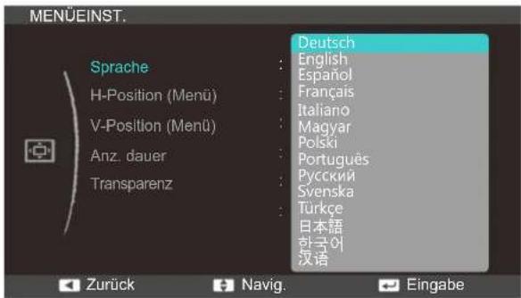 SAMSUNG SyncMaster S24C340HL - Ändern der Sprache - 1