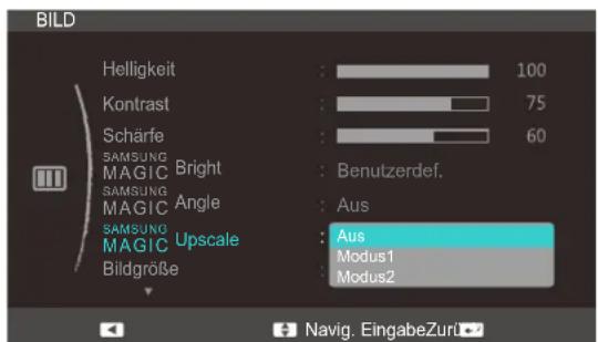 SAMSUNG SyncMaster S23C350B - Konfigurieren von SAMSUNG MAGIC Upscale - 1