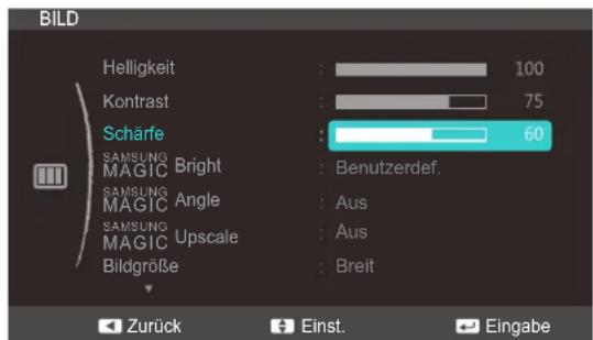 SAMSUNG SyncMaster S23C350B - Konfigurieren von Schärfe - 1