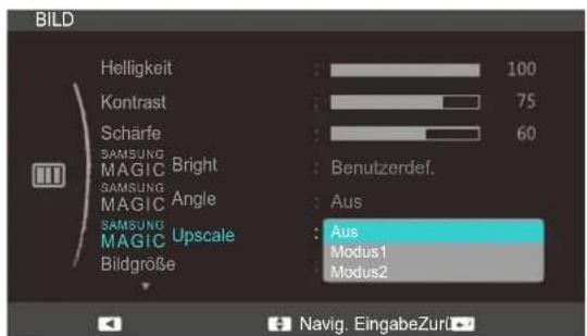 SAMSUNG SyncMaster S23C350B - Konfigurieren von SAMSUNG MAGIC Upscale - 1