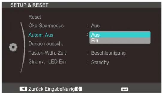 SAMSUNG SyncMaster S23C350B - Konfigurieren von Autom. Aus - 1
