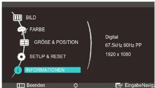 SAMSUNG SyncMaster S23C570H - Anzeigen von INFORMATIONEN - 1