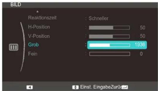 SAMSUNG SyncMaster S23C570H - Anpassen von Grob - 1