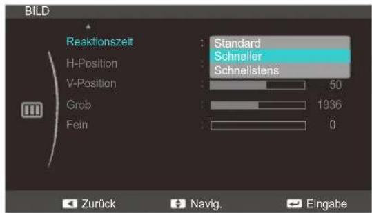 SAMSUNG SyncMaster S23C570H - Konfigurieren von Reaktionszeit - 1