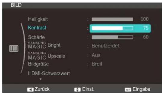SAMSUNG SyncMaster S23C570H - Konfigurieren von Kontrast - 1