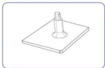 SAMSUNG SyncMaster S23C570H - Befestigen des Standfußes - 3