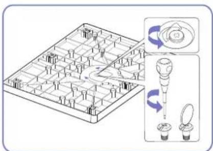 SAMSUNG SyncMaster S23C570H - Entfernen des Standfußes - 3