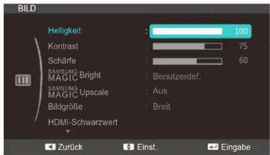 SAMSUNG SyncMaster S23C570H - Einstellen der Helligkeit - 1