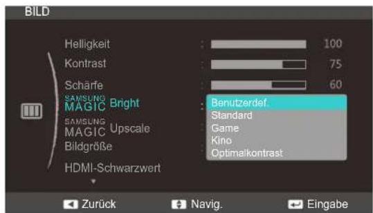 SAMSUNG SyncMaster S23C570H - Konfigurieren von SAMSUNG MAGIC Bright - 1