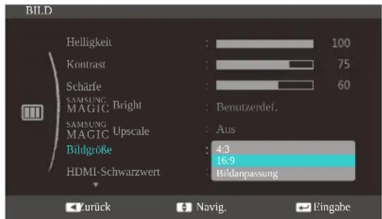 SAMSUNG SyncMaster S23C570H - Ändern der Bildgröße - 2