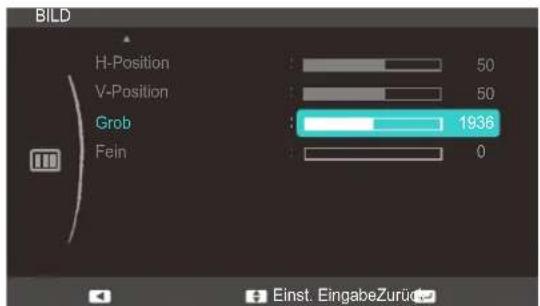 SAMSUNG SyncMaster S23C340H - Anpassen von Grob - 1