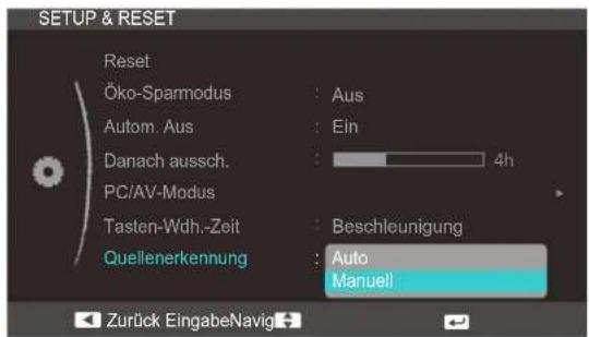 SAMSUNG SyncMaster S22C350B - Konfigurieren von Quellenerkennung - 1