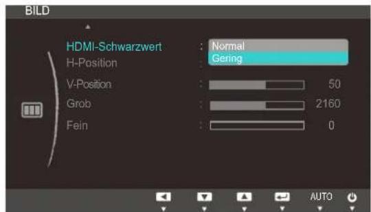 SAMSUNG SyncMaster S20C300FL - Konfigurieren der Einstellungen für den HDMI-Schwarzwert - 1