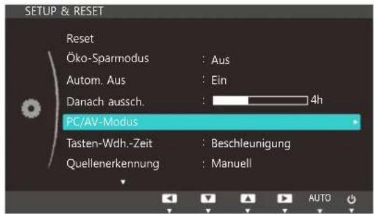 SAMSUNG SyncMaster S20C300FL - Konfigurieren von PC/AV-Modus - 1