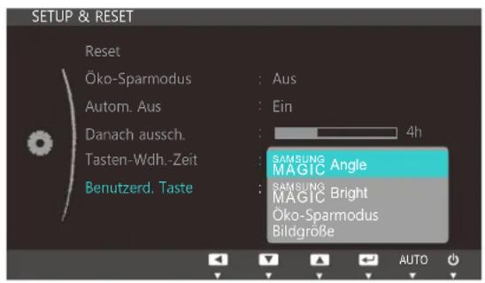 SAMSUNG SyncMaster S20C300FL - Konfigurieren von Benutzerd. Taste - 1