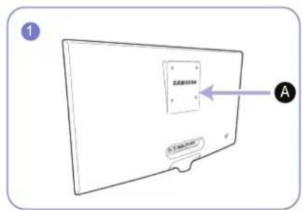 SAMSUNG SyncMaster S20C300FL - Befestigen einer Wandhalterung oder eines Standfußes (S19C300F / S20C300FL / S22C300F) - 1