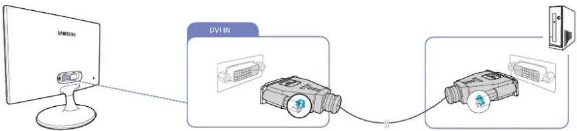 SAMSUNG SyncMaster S20C300FL - Anschließen mit einem DVI-Kabel - 2