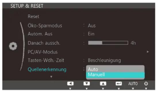SAMSUNG SyncMaster S20C300FL - Konfigurieren von Quellenerkennung - 1