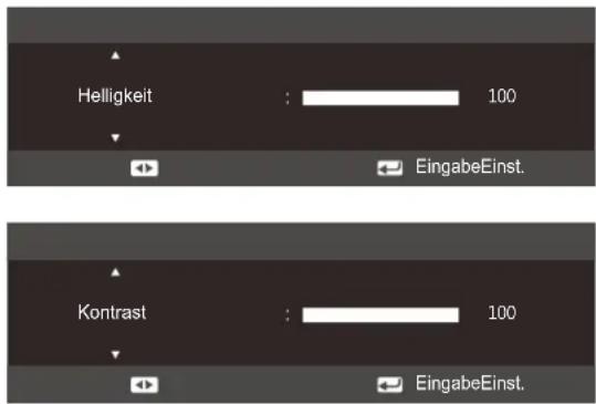 SAMSUNG SyncMaster S19C350NW - Konfigurieren von Helligkeit und Kontrast auf dem Startbildschirm - 1