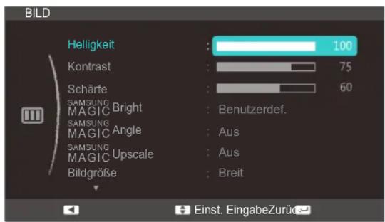 SAMSUNG SyncMaster S19C350NW - Einstellen der Helligkeit - 1