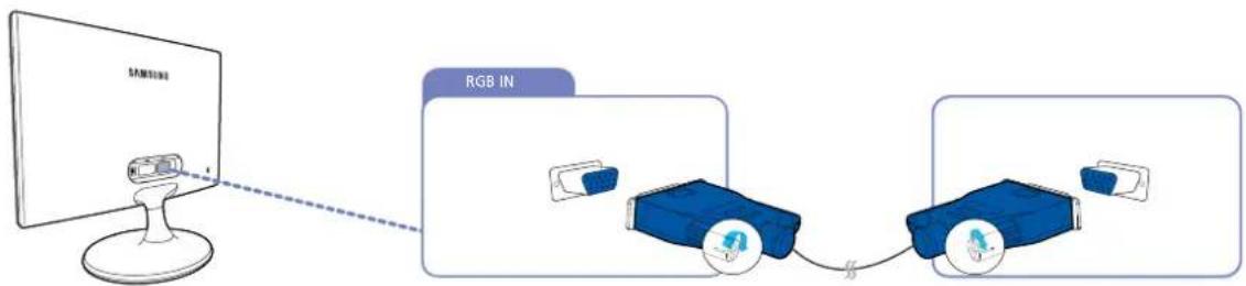 SAMSUNG SyncMaster S19C300N - Anschluss über D-SUB-Kabel (analoger Typ) - 2