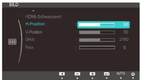 SAMSUNG SyncMaster S19C300N - Konfigurieren von H-Position und V-Position - 1