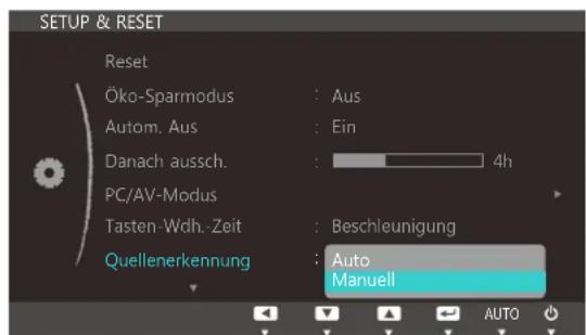 SAMSUNG SyncMaster S19C300N - Konfigurieren von Quellenerkennung - 1