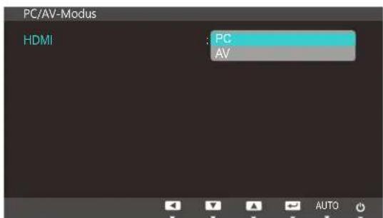 SAMSUNG SyncMaster S19C300N - Konfigurieren von PC/AV-Modus - 2