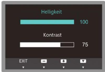 SAMSUNG SyncMaster S19C300N - Konfigurieren von Helligkeit und Kontrast auf dem Startbildschirm - 1