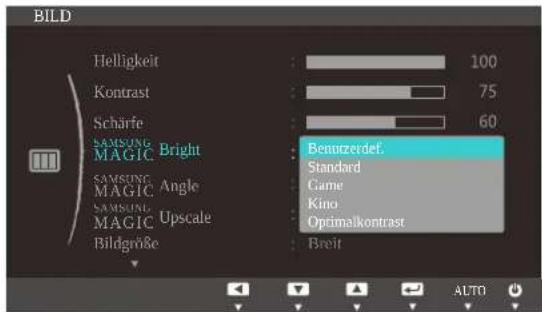 SAMSUNG SyncMaster S19C300F - Konfigurieren von SAMSUNG MAGIC Bright - 1