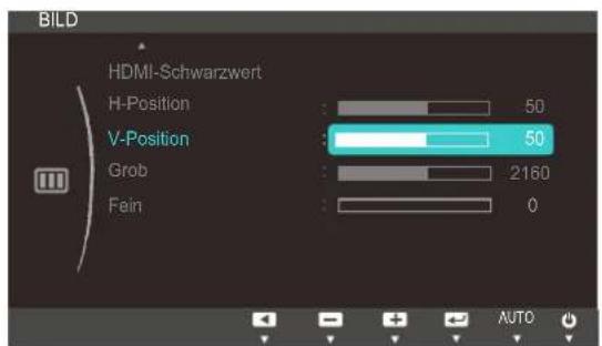 SAMSUNG SyncMaster S19C300F - Konfigurieren von H-Position und V-Position - 2