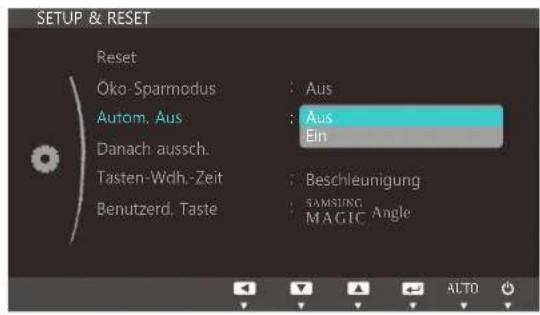 SAMSUNG SyncMaster S19C300F - Konfigurieren von Autom. Aus - 1