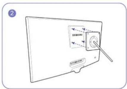 SAMSUNG SyncMaster S19C300F - Befestigen einer Wandhalterung oder eines Standfußes (S19C300F / S20C300FL / S22C300F) - 2