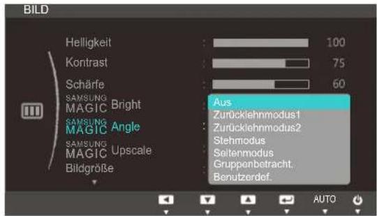 SAMSUNG SyncMaster S19C300F - Konfigurieren von SAMSUNG MAGIC Angle - 1