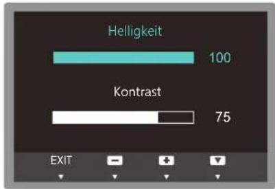 SAMSUNG SyncMaster S19C300F - Konfigurieren von Helligkeit und Kontrast auf dem Startbildschirm - 1