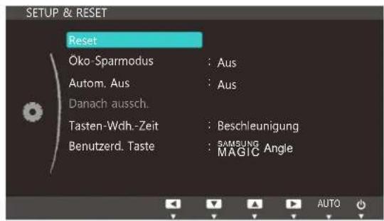 SAMSUNG SyncMaster S19C300F - Initialisieren von Einstellungen Reset - 1