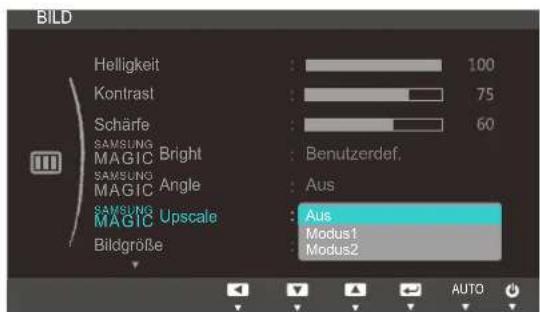 SAMSUNG SyncMaster S19C300F - Konfigurieren von SAMSUNG MAGIC Upscale - 1