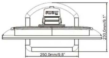 IIYAMA ProLite B2083HSD - ABMESSUNGEN : ProLite B2083HSD - 3