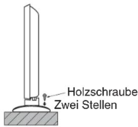 Holzschraube Zwei Stellen