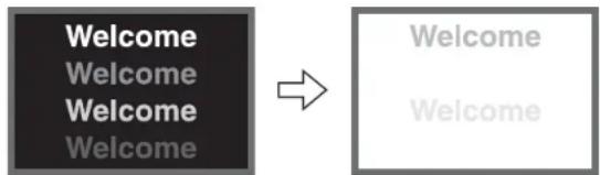 HITACHI 42PMA500 - Bildspeichereffekt-Eigenschaften des Plasma-Displays - 1