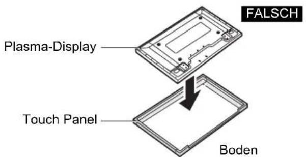 FALSCH Plasma-Display Touch Panel Boden