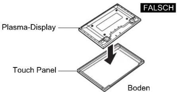 FALSCH Plasma-Display Touch Panel Boden
