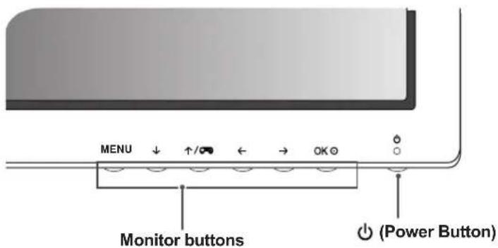 LG 27MU67 - Activating the Main Menu - 1