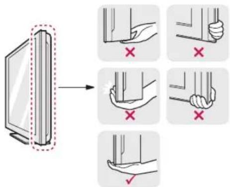 LG 27MU67 - Moving and Lifting the Monitor - 1