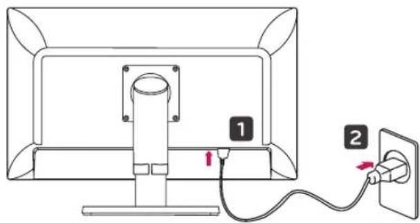 LG 27MU67 - Installing on a Table - 2