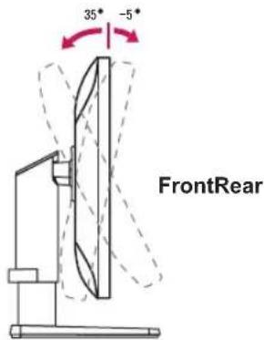 LG 27MU67 - Adjusting the Angle - 1